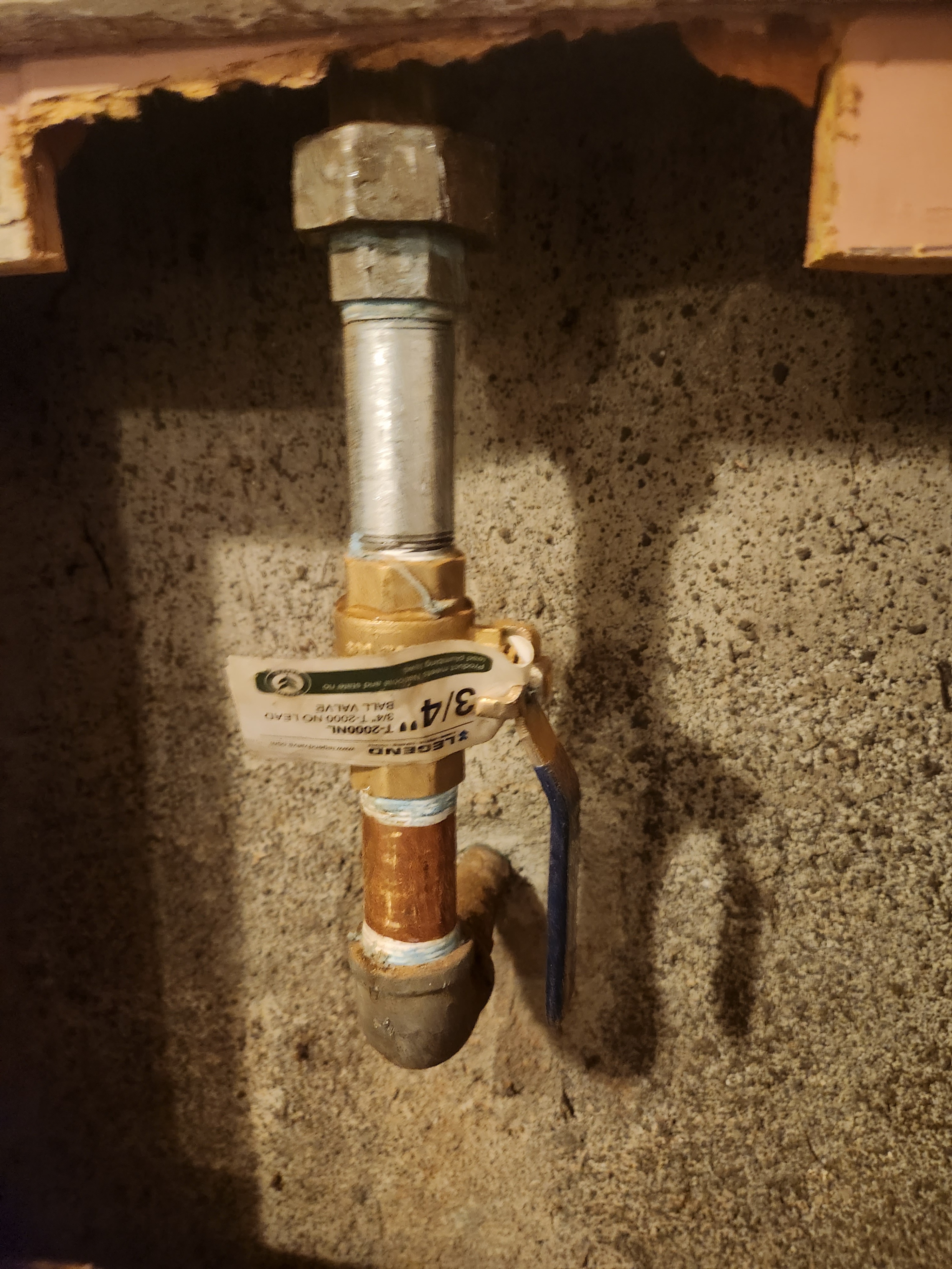 Portland new shutoff valve for house